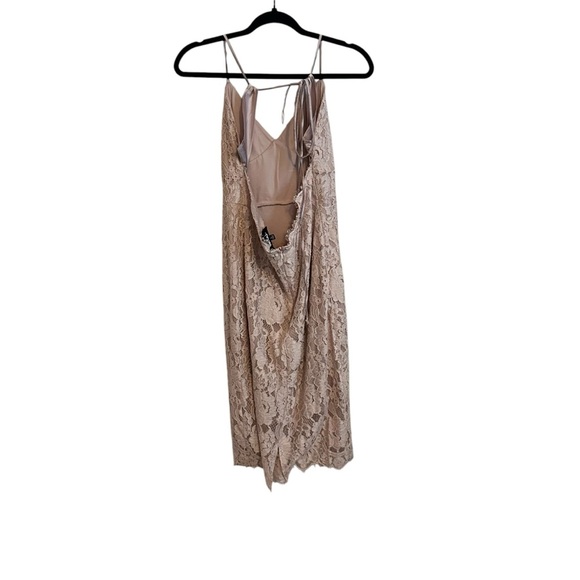 Lulus Blush Pink Lace Bodycon Open Back Dress Size Large - Picture 5 of 9